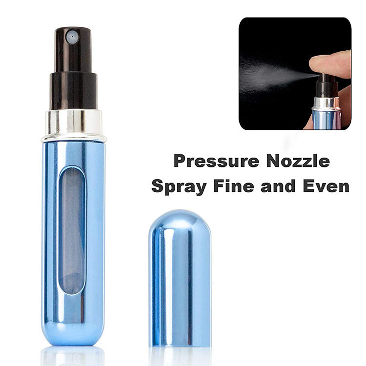 5-Pcs Rose red 5ml Refillable Perfume Atomizer Portable Bottom Fill Travel Spray Bottle for Fragrance and Aftershave Australian Travel Essential - Image 3