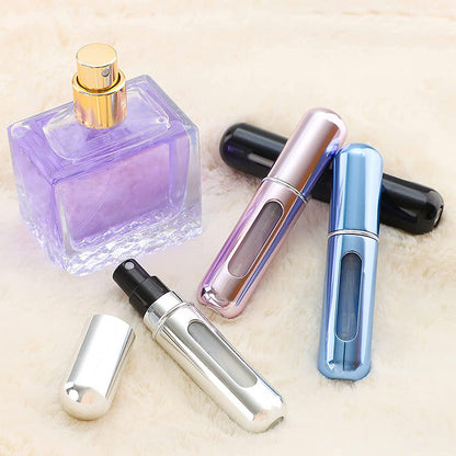 5-Pcs Rose red 5ml Refillable Perfume Atomizer Portable Bottom Fill Travel Spray Bottle for Fragrance and Aftershave Australian Travel Essential - Image 5
