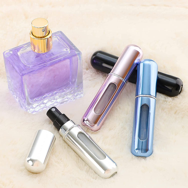 5-Pcs Pink 5ml Refillable Perfume Atomizer Portable Bottom Fill Travel Spray Bottle for Fragrance and Aftershave Australian Travel Essential - Image 5