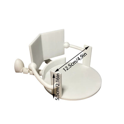 2-PCS Black Novelty 3D Printed Reading Figure Toilet Roll Holder Fun Desktop Paper Stand Ornament for Bathroom Decor Unique Gift for Australian Homes - Image 3