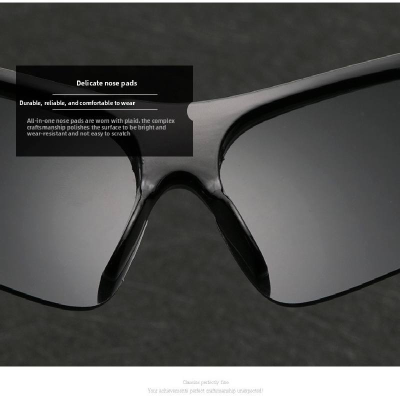 2-PCS Bright black frame with clear lenses Men's Sports Cycling Sunglasses Windproof PC Frame Wrap Around Design for Riding Fishing Running Reliable Outdoor Protection Australian Style - Image 5