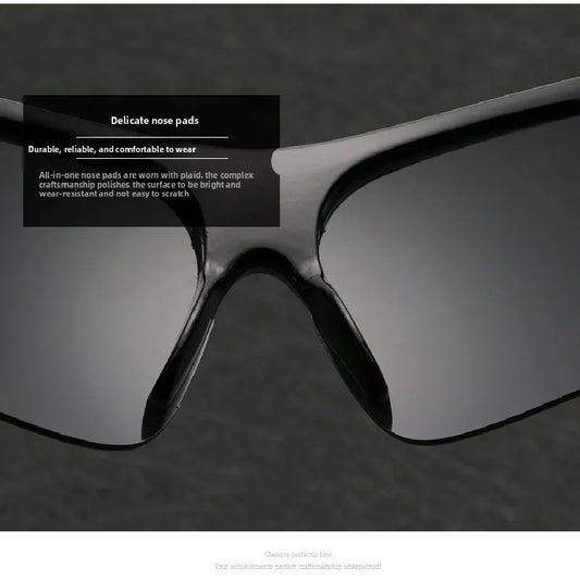 2-PCS Bright black frame with grey lenses Men's Sports Cycling Sunglasses Windproof PC Frame Wrap Around Design for Riding Fishing Running Reliable Outdoor Protection Australian Style - Image 5
