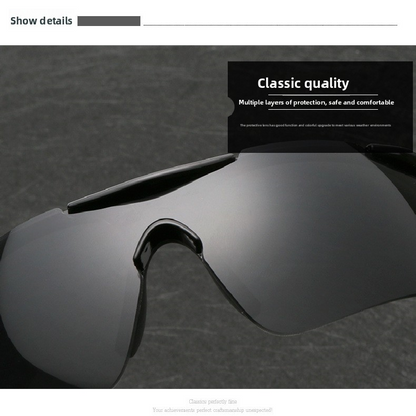 2-PCS Bright black frame with white mercury Men's Sports Cycling Sunglasses Windproof PC Frame Wrap Around Design for Riding Fishing Running Reliable Outdoor Protection Australian Style - Image 4