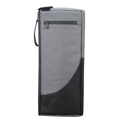Black and Grey Insulated Golf Cooler Bag Portable Thermal Carrier Holds 6 Cans or 2 Wine Bottles with Shoulder Strap for Australian Golf Course and BBQ