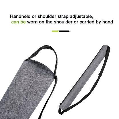 Black Insulated Golf Beer Cooler Bag Cylindrical Tube Design with PEVA Lining 25cm Portable Crossbody Shoulder Strap for Australian Golf and BBQs - Image 2