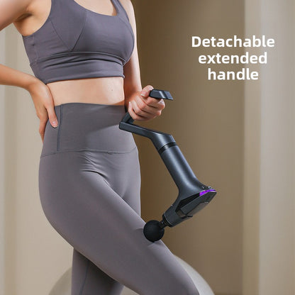 Yellow Professional Massage Gun with Extension Handle and Back Strap 12 Speeds Deep Tissue Muscle Relief for Home Gym and Australian Athletes - Image 3