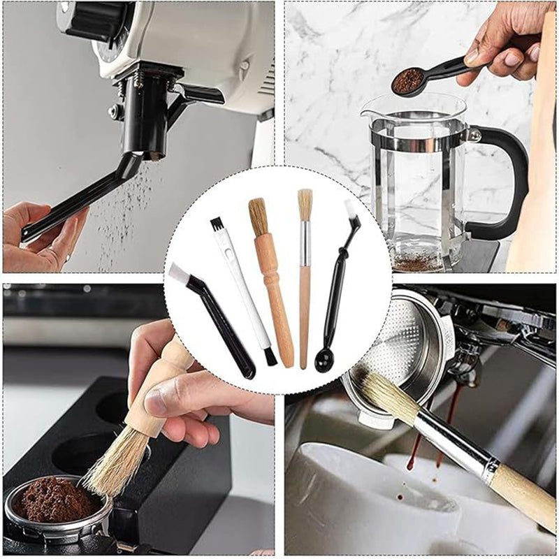 15 Piece Coffee Machine Cleaning Brush Set Barista Kit for Espresso Machines and Grinders Group Head and Steam Wand Cleaner Australian Home Barista Essential - Image 2