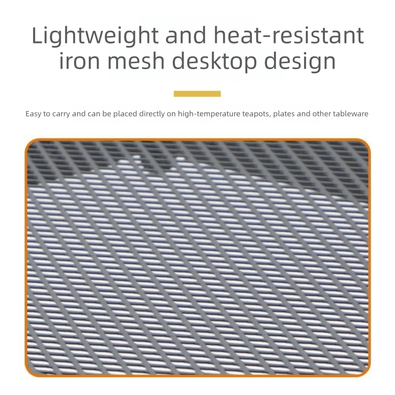 Portable Folding Camping Table 60x40cm - Adjustable Height Heat Resistant Mesh Top - Lightweight Aluminum Outdoor BBQ & Picnic Stand - Image 3