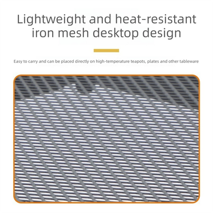 Portable Folding Camping Table 60x40cm - Adjustable Height Heat Resistant Mesh Top - Lightweight Aluminum Outdoor BBQ & Picnic Stand - Image 3