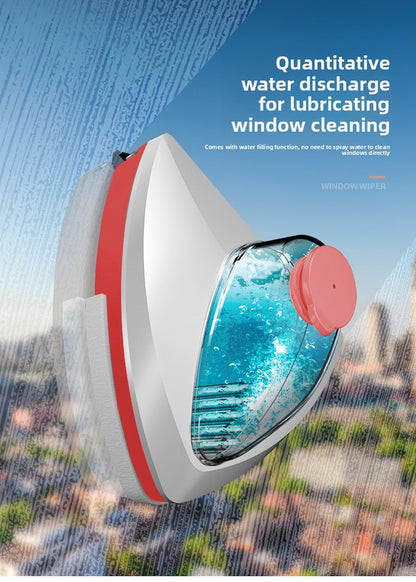 Magnetic Double Sided Window Cleaner with Water Tank 8-15mm Single Glazing Glass Wiper Tool High Rise Safety Rope - Image 2