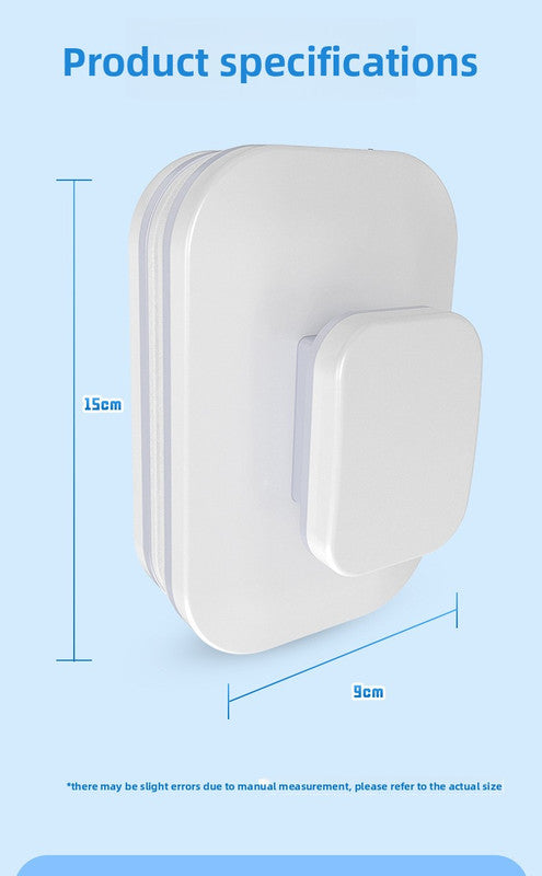 Magnetic Double Sided Window Cleaner for 18-30mm Double Glazed Glass High Rise Safety Wiper Tool White - Image 7