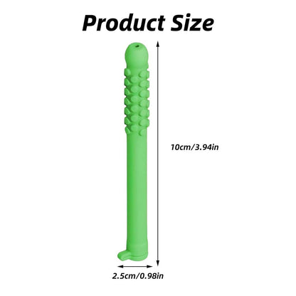 5 Pack Silicone Essential Oil Breathing Stick Chewable Fidget Tube for Stress Relief & Focus Mixed Berry Jam Scent Purple - Image 2