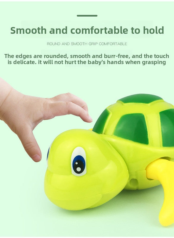Three-Piece Wind-Up Swimming Turtle Bath Toy Set (Yellow, Green, and Blue Colors), Adorable Floating Turtle Combo, Fun Water Play Toy, Ideal Gift for Infants and Toddlers - Image 7