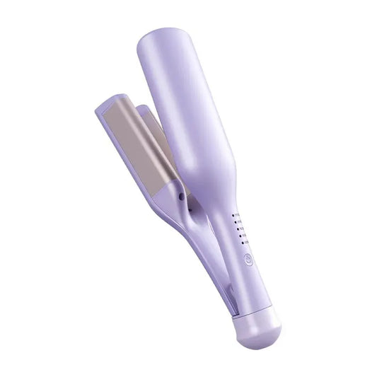32mm French Style Deep V Hair Waver Mermaid Curls Iron Fast Heating Ceramic Styling Tool for Big Waves Purple AU Plug - Image 2