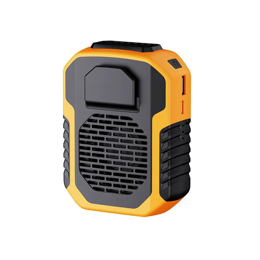 Portable Waist Clip Fan 6000mAh Rechargeable Personal Air Conditioner with Power Bank Function Heavy Duty Wearable Belt Fan for Tradies Camping and Outdoor Work Black - Image 2