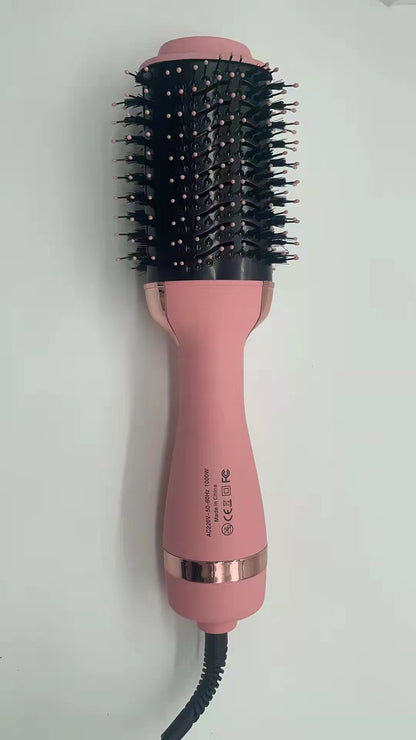 3-in-1 Hot Air Brush & Volumiser Hair Dryer Styler 1000W Ceramic Negative Ion Blowout Brush for Straightening and Curling Black AU Plug - Image 3
