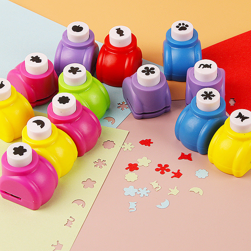 10 Pack Mini Paper Craft Punch Set DIY Scrapbooking Hole Puncher Shapes for Kids Art & Card Making - Image 2