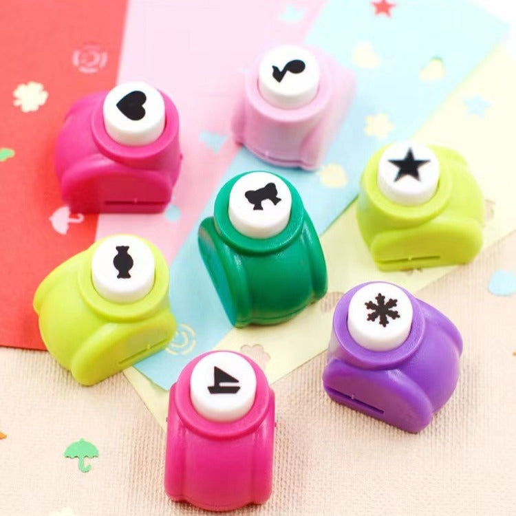 10 Pack Mini Paper Craft Punch Set DIY Scrapbooking Hole Puncher Shapes for Kids Art & Card Making - Image 3