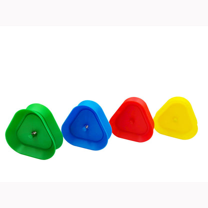 Triangle Playing Card Holders 4 Pack Hands Free Game Organizers for Kids Seniors and Adults Ideal for Family Poker Nights - Image 2