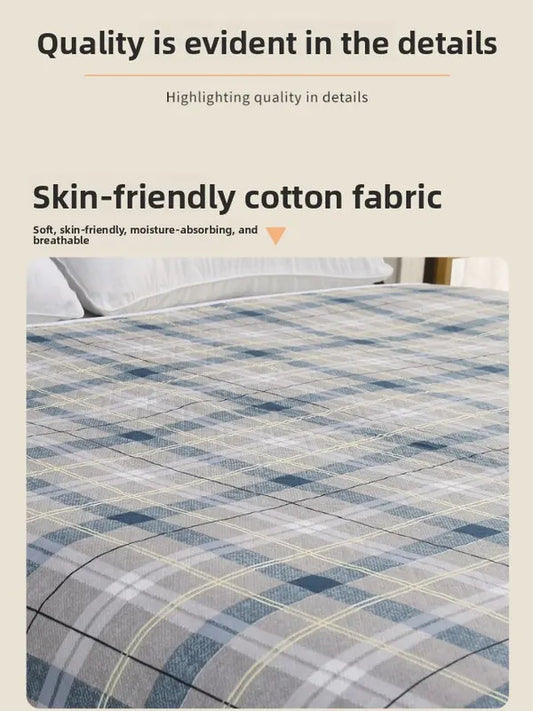 Washable Incontinence Bed Pad 100x150cm Reusable Waterproof Mattress Protector with Non-Slip Backing 4-Layer Absorbent Underpad for Elderly and Adults Medium blue - Image 2
