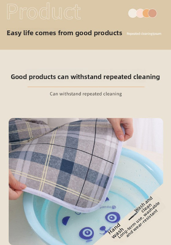 Washable Incontinence Bed Pad 180x200cm Reusable Waterproof Mattress Protector with Non-Slip Backing 4-Layer Absorbent Underpad for Elderly and Adults Medium blue - Image 8