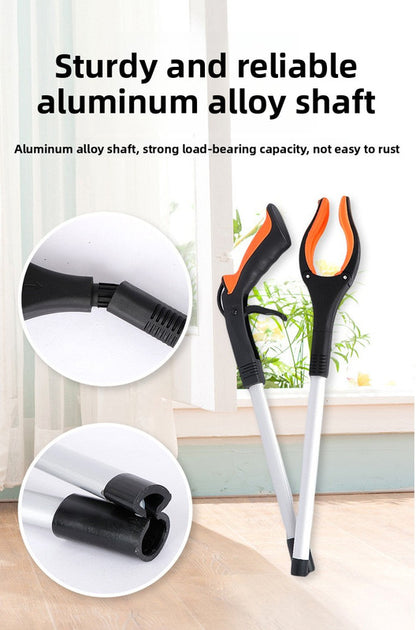 Blue and Black Handle Foldable Grabber Reacher Tool - 83cm Aluminium Litter Picker with Magnetic Tip - Lightweight Mobility Aid for Garden & Home Rubbish Cleanup - Image 7