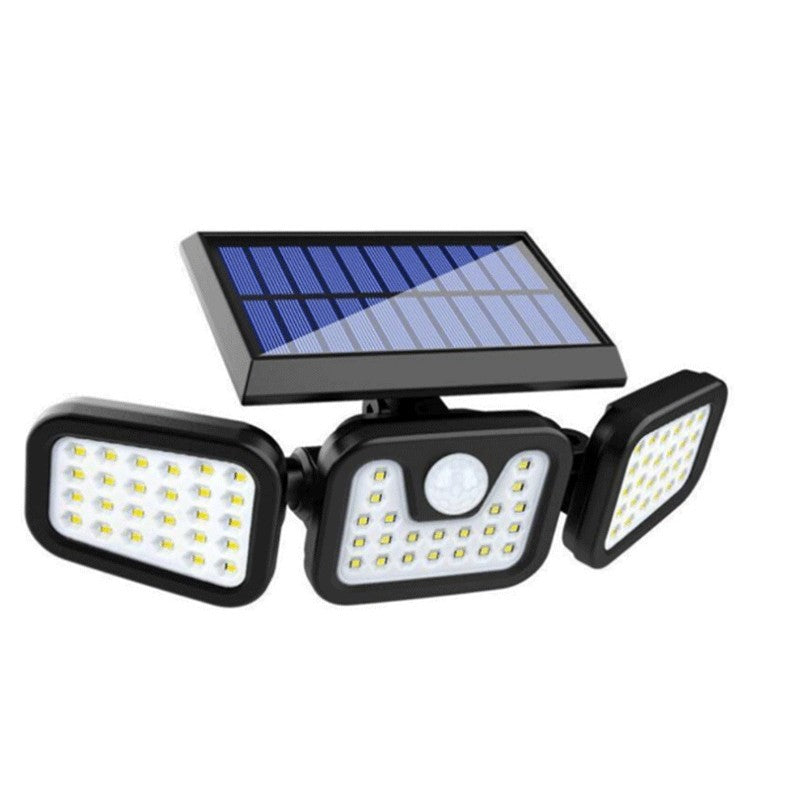 Solar Outdoor Security Lights Motion Sensor 74 LED - 3 Adjustable Heads Flood Light IP65 Waterproof for Garden Garage & Driveway - Image 2