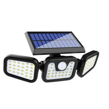 Solar Outdoor Security Lights Motion Sensor 74 LED - 3 Adjustable Heads Flood Light IP65 Waterproof for Garden Garage & Driveway - Image 2