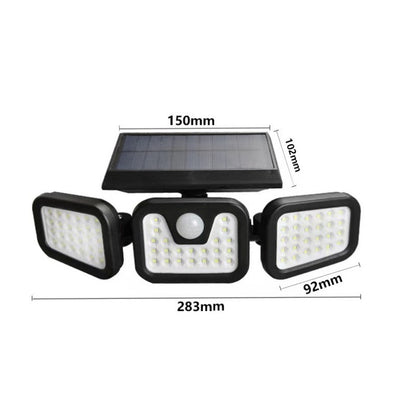Solar Outdoor Security Lights Motion Sensor 74 LED - 3 Adjustable Heads Flood Light IP65 Waterproof for Garden Garage & Driveway - Image 3
