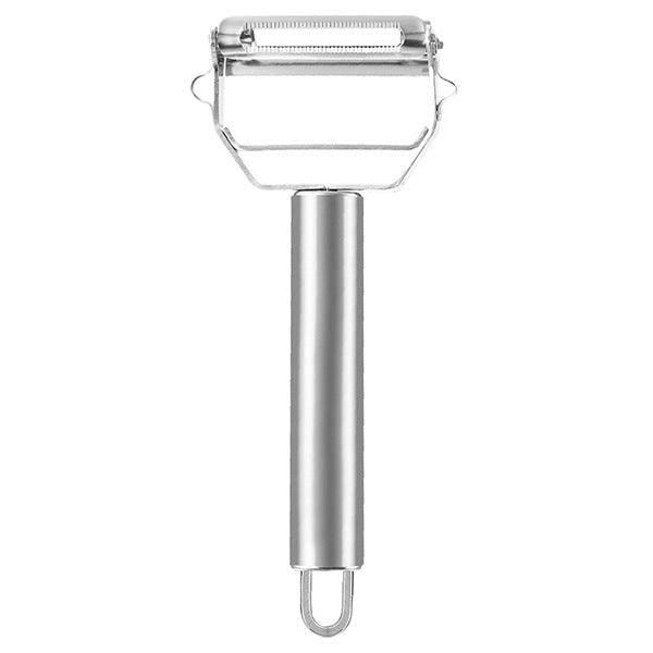 Premium Stainless Steel Dual Peeler & Julienne Cutter - 2-in-1 Vegetable Slicer with Swivel Blade - Heavy Duty Multi-Function Kitchen Tool for Potatoes, Carrots & Fruit - Image 2