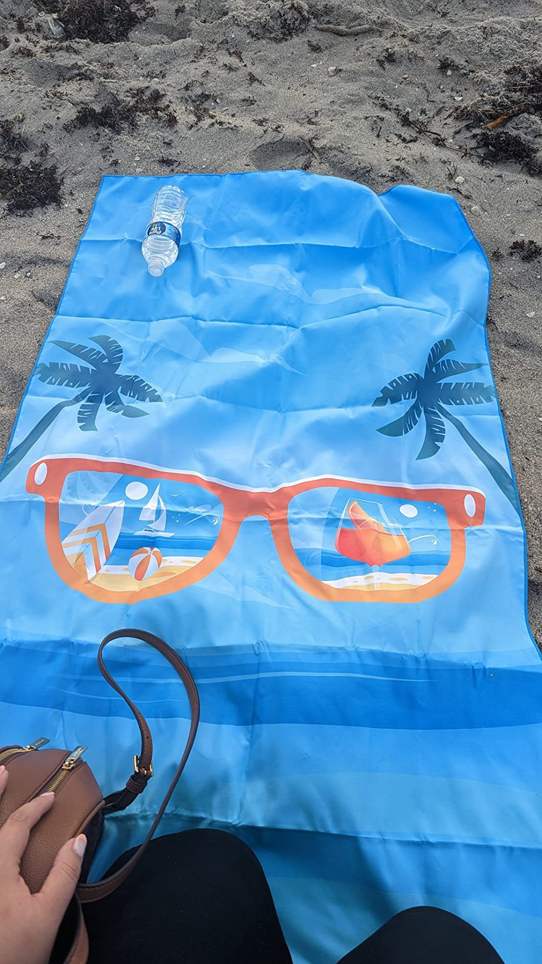 Sand Free Microfibre Beach Towel - "Hello Summer" Pool Print Quick Dry Travel Towel 70x150cm(240GSM) - Lightweight Absorbent for Beach, Swimming & Camping - Image 7
