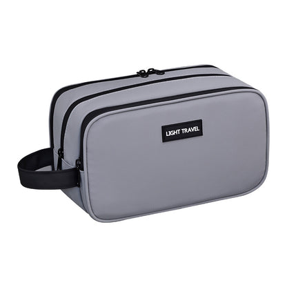 Large Waterproof Men's Toiletry Bag 3-Layer Travel Dopp Kit with Wet Dry Separation Portable Shower Organiser for Gym Business & Holiday Black - Image 3