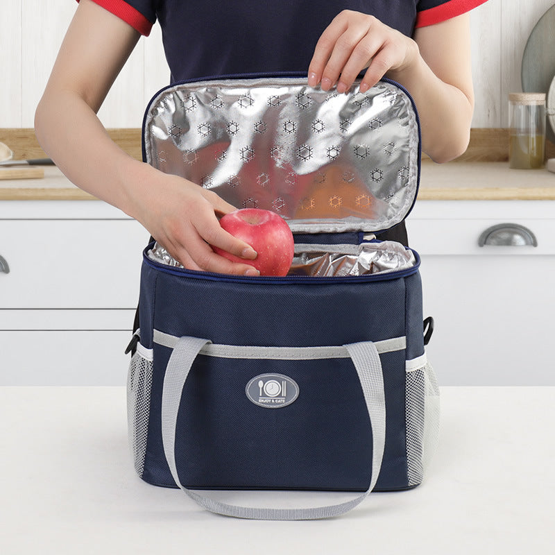 Insulated Lunch Bag Thermal Cooler Tote with Adjustable Shoulder Strap Waterproof Lining for Work School & Picnics Pink Small - Image 3