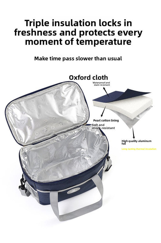 Insulated Lunch Bag Thermal Cooler Tote with Adjustable Shoulder Strap Waterproof Lining for Work School & Picnics Pink Small - Image 9