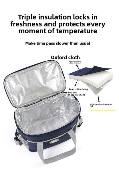 Insulated Lunch Bag Thermal Cooler Tote with Adjustable Shoulder Strap Waterproof Lining for Work School & Picnics Pink Small - Image 9
