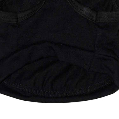 2 Pack Security Pet Vest Size S - Black Cotton Dog T-Shirt for Small Dogs Puppies & Cats - Summer Sleeveless Apparel with White Lettering - Image 4