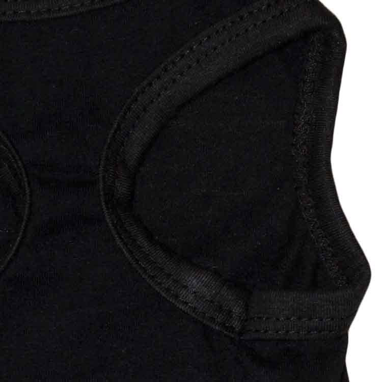 2 Pack "SECURITY" Printed Dog Vest Size M - Black Cotton Pet T-Shirt - Lightweight Summer Tank Top for Small Dogs & Cats - Fun Novelty Puppy Apparel (45cm Chest) - Image 2