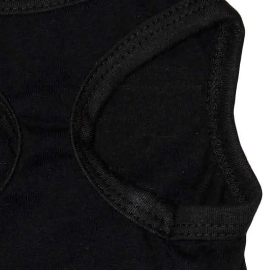 2 Pack Dog Security Vest Black - Breathable Cotton Summer Pet T-Shirt - Sleeveless Funny Costume for Small to Medium Dogs & Cats - Size L - Image 2