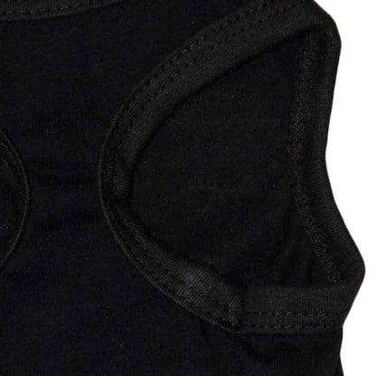 2 Pack "SECURITY" Printed Pet Vest Black - Breathable Cotton Dog T-Shirt Summer Apparel for Small to Medium Breeds & Cats - Size XL (Chest 56cm) - Image 2