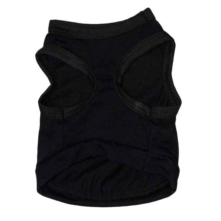 2 Pack "SECURITY" Printed Pet Vest Black - Breathable Cotton Dog T-Shirt Summer Apparel for Small to Medium Breeds & Cats - Size XL (Chest 56cm) - Image 3