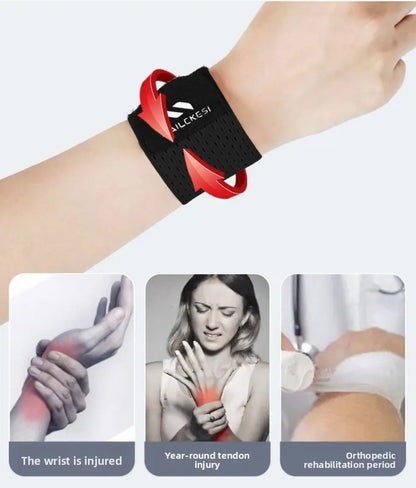 2PCS Adjustable Wrist Support Brace Ultra Thin Breathable Mesh Wrap for Sports Tennis Gym & Daily Office Use One Size Fits Most Graphite Black - Image 3
