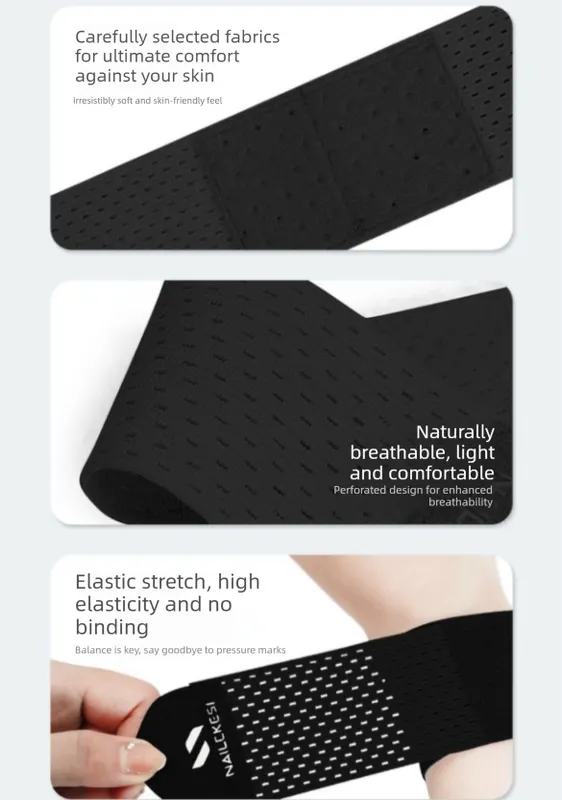 2PCS Adjustable Wrist Support Brace Ultra Thin Breathable Mesh Wrap for Sports Tennis Gym & Daily Office Use One Size Fits Most Graphite Black - Image 5