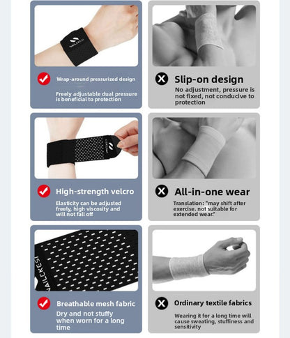 2PCS Adjustable Wrist Support Brace Ultra Thin Breathable Mesh Wrap for Sports Tennis Gym & Daily Office Use One Size Fits Most Fashion Grey - Image 2