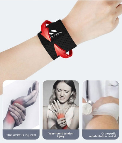 2PCS Adjustable Wrist Support Brace Ultra Thin Breathable Mesh Wrap for Sports Tennis Gym & Daily Office Use One Size Fits Most Cherry Blossom Pink - Image 3