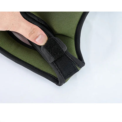 Waterproof Garden Knee Pads High Density EVA Foam Cushion for Weeding & Cleaning Adjustable Neoprene Straps Dark Green 1 Pair - Image 5