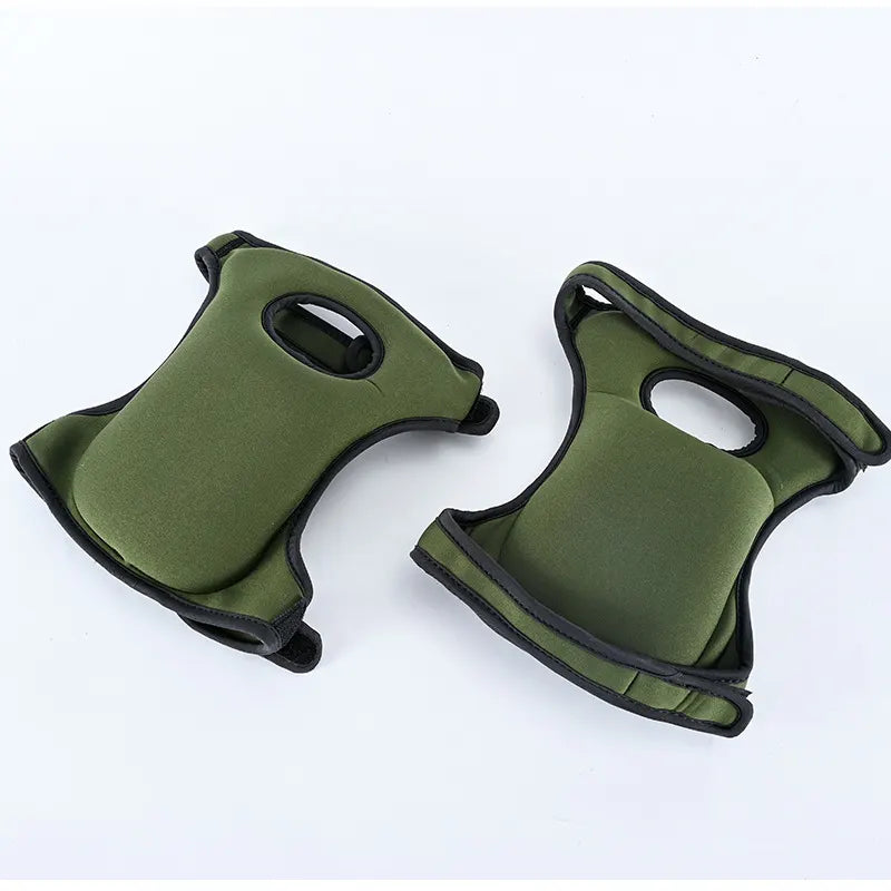 Waterproof Garden Knee Pads High Density EVA Foam Cushion for Weeding & Cleaning Adjustable Neoprene Straps Dark Green 1 Pair - Image 7