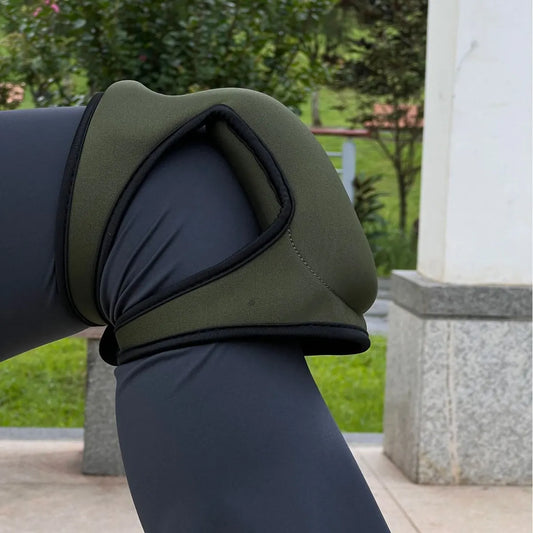 Waterproof Garden Knee Pads High Density EVA Foam Cushion for Weeding & Cleaning Adjustable Neoprene Straps Dark Purple 1 Pair - Image 2