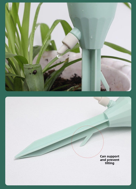 2 PCS Automatic Self-Watering Plant Spikes Adjustable Drip Irrigation System for Indoor Outdoor Garden Pots Holiday Care Green and Pink - Image 5