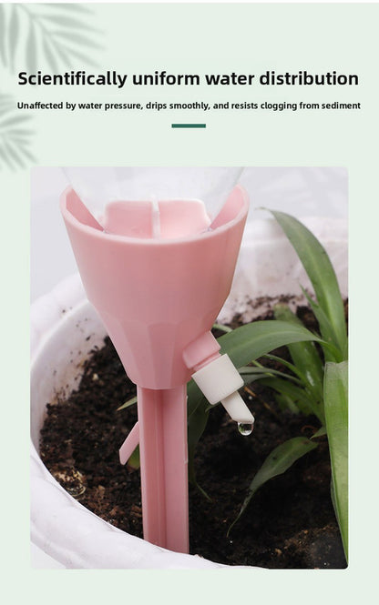 2 PCS Automatic Self-Watering Plant Spikes Adjustable Drip Irrigation System for Indoor Outdoor Garden Pots Holiday Care Green and White - Image 7
