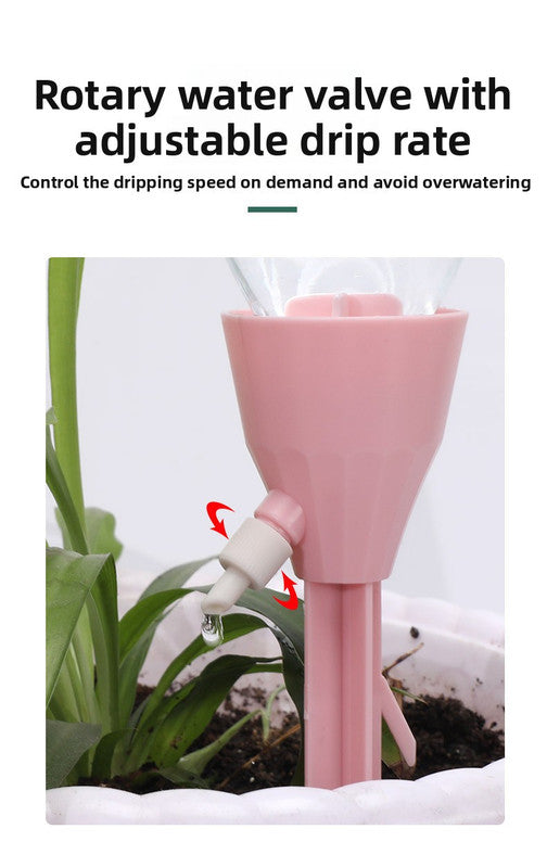 2 PCS Automatic Self-Watering Plant Spikes Adjustable Drip Irrigation System for Indoor Outdoor Garden Pots Holiday Care Green and White - Image 9